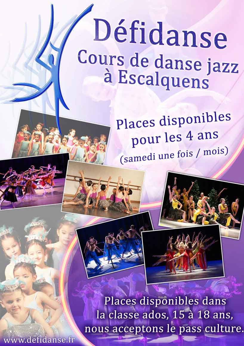 Inscription aux cours de danse adolescents et éveil 4 ans (pass culture accepté)